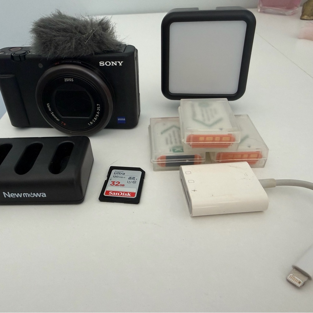 Sony ZV-1 with accessories